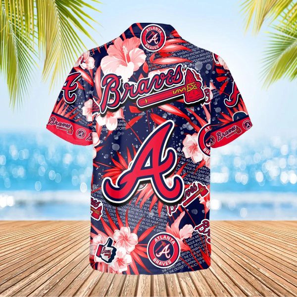 Atlanta Braves Hawaiian Shirt, MLB Hawaiian Shirt Gift For Fans, MLB Hawaiian Shirt