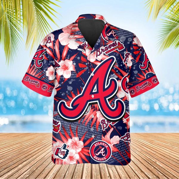 Atlanta Braves Hawaiian Shirt, MLB Hawaiian Shirt Gift For Fans, MLB Hawaiian Shirt