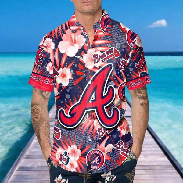 Atlanta Braves Hawaiian Shirt, MLB Hawaiian Shirt Gift For Fans, MLB Hawaiian Shirt