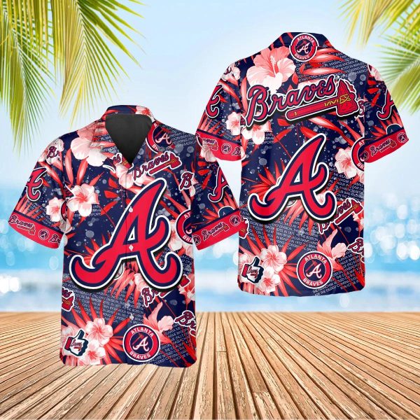 Atlanta Braves Hawaiian Shirt, MLB Hawaiian Shirt Gift For Fans, MLB Hawaiian Shirt