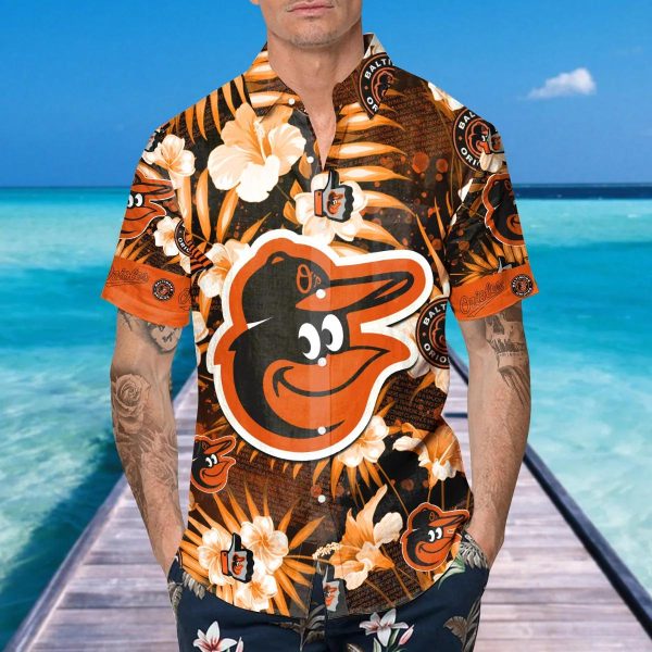 Baltimore Orioles Hawaiian Shirt, MLB Hawaiian Shirt Gift For Fans