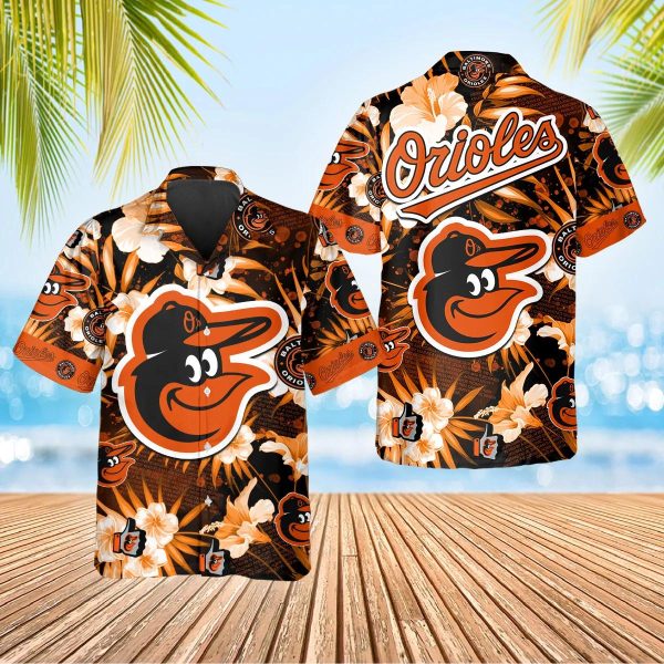 Baltimore Orioles Hawaiian Shirt, MLB Hawaiian Shirt Gift For Fans