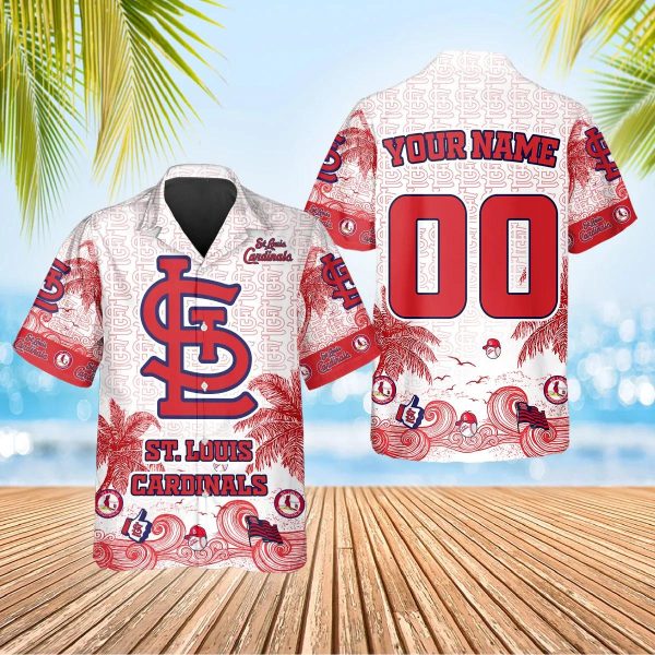 Custom St. Louis Cardinals Hawaiian Shirt, St. Louis Cardinals Aloha Shirt, MLB Hawaiian Shirt