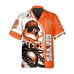 Jack Skeleton San Francisco Giants Hawaiian Shirt SF Giants Aloha Shirt MLB Hawaiian Shirt 1