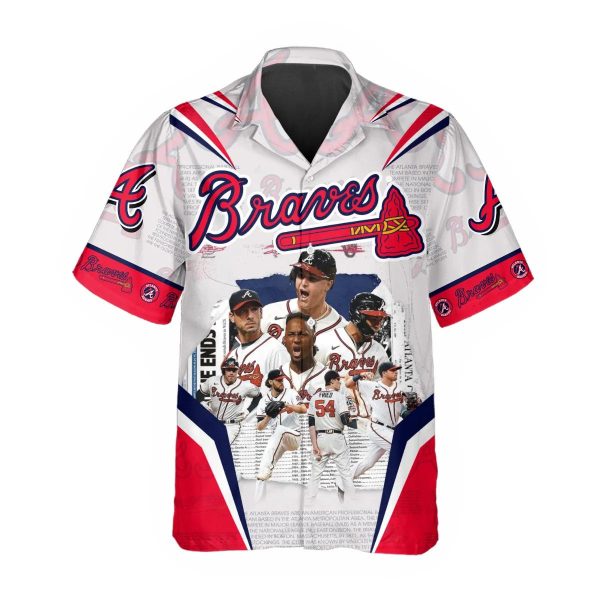 Legends Atlanta Braves Hawaiian Shirt Hawaiian Shirt, Atlanta Braves Aloha Shirt, MLB Hawaiian Shirt