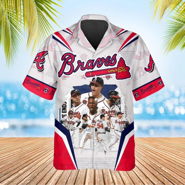 Legends Atlanta Braves Hawaiian Shirt Hawaiian Shirt, Atlanta Braves Aloha Shirt, MLB Hawaiian Shirt