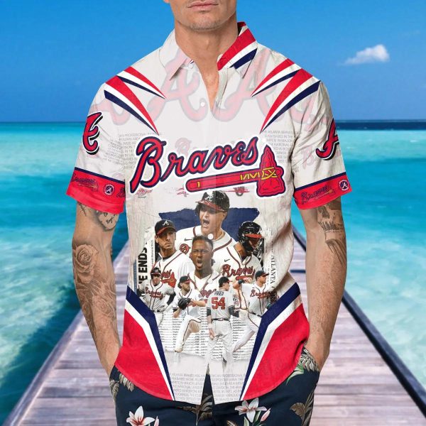 Legends Atlanta Braves Hawaiian Shirt Hawaiian Shirt, Atlanta Braves Aloha Shirt, MLB Hawaiian Shirt