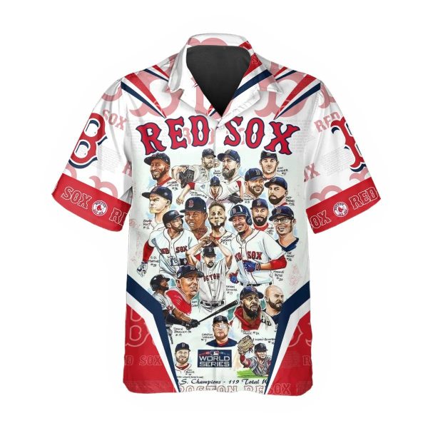 Legends Boston Red Sox Hawaiian Shirt Hawaiian Shirt, Red Sox Aloha Shirt, MLB Hawaiian Shirt