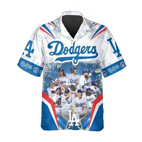 Legends Los Angeles Dodgers Hawaiian Shirt, Dodgers Aloha Shirt, MLB Hawaiian Shirt