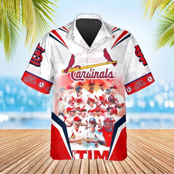 Legends St. Louis Cardinals Hawaiian Shirt Hawaiian Shirt, St. Louis Cardinals Aloha Shirt, MLB Hawaiian Shirt