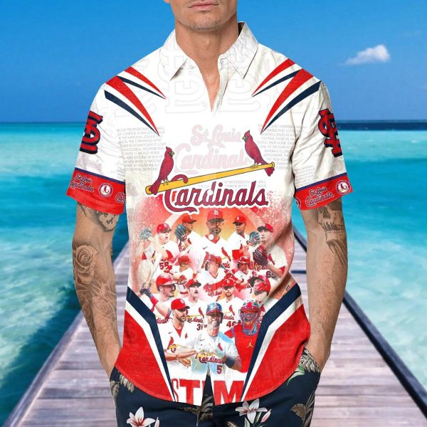 Legends St. Louis Cardinals Hawaiian Shirt Hawaiian Shirt, St. Louis Cardinals Aloha Shirt, MLB Hawaiian Shirt