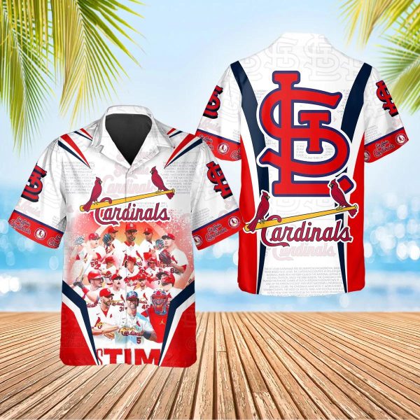 Legends St. Louis Cardinals Hawaiian Shirt Hawaiian Shirt, St. Louis Cardinals Aloha Shirt, MLB Hawaiian Shirt