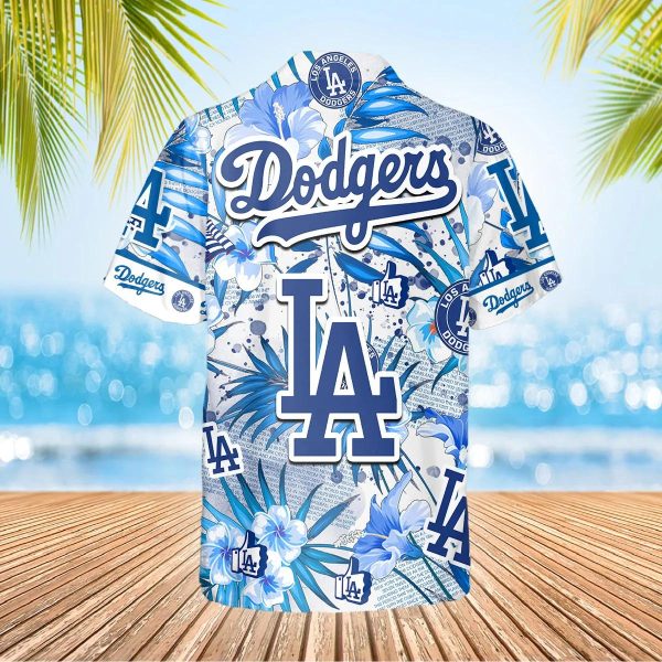 Los Angeles Dodgers Hawaiian Shirt, MLB Hawaiian Shirt Gift For Fans, MLB Hawaiian Shirt