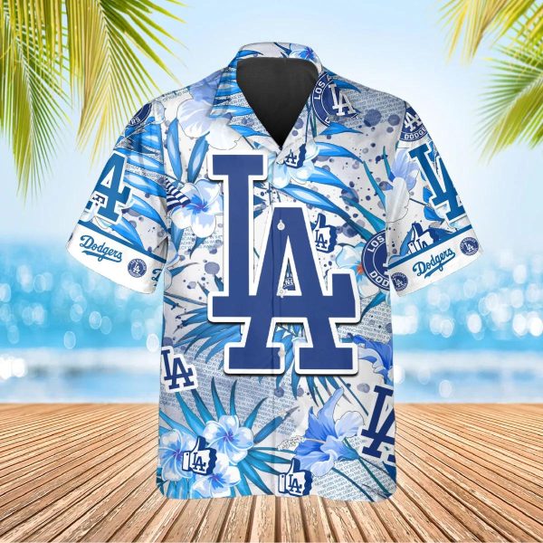 Los Angeles Dodgers Hawaiian Shirt, MLB Hawaiian Shirt Gift For Fans, MLB Hawaiian Shirt