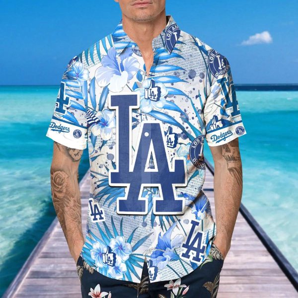 Los Angeles Dodgers Hawaiian Shirt, MLB Hawaiian Shirt Gift For Fans, MLB Hawaiian Shirt