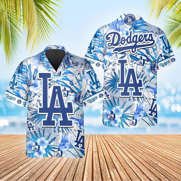 Los Angeles Dodgers Hawaiian Shirt, MLB Hawaiian Shirt Gift For Fans, MLB Hawaiian Shirt