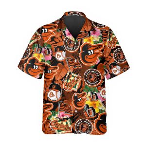 Pattern Baltimore Orioles Hawaiian Shirt Baltimore Orioles Aloha Shirt 1