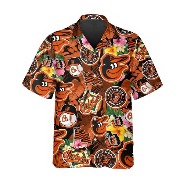 Pattern Baltimore Orioles Hawaiian Shirt, Baltimore Orioles Aloha Shirt
