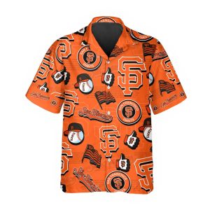 Pattern Logo San Francisco Giants Hawaiian Shirt MLB Hawaiian Shirt 1