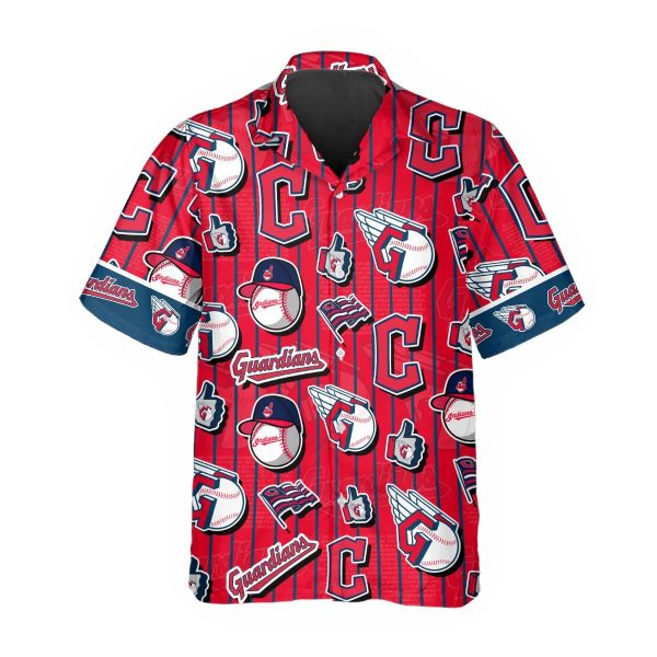 Cleveland Guardians Hawaiian Shirt, MLB Hawaiian Shirt Gift For Fans, MLB Hawaiian Shirt