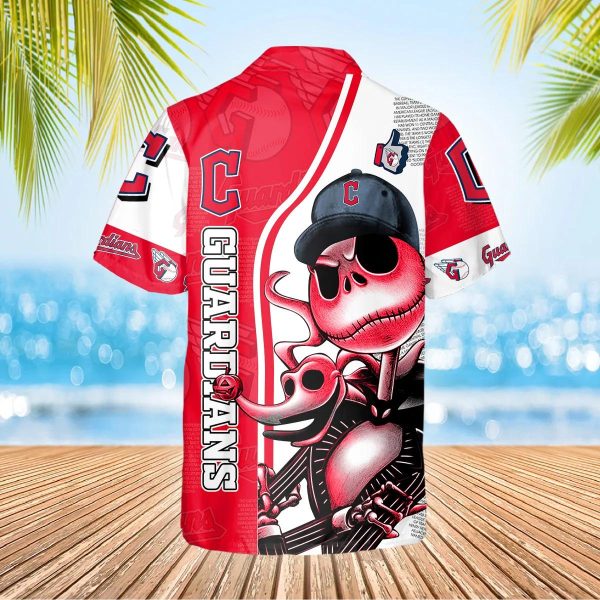 Jack Skeleton Cleveland Guardians Hawaiian Shirt, Cleveland Guardians Aloha Shirt, MLB Hawaiian Shirt