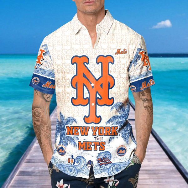 Custom New York Mets Hawaiian Shirt, New York Mets Aloha Shirt, MLB Hawaiian Shirt