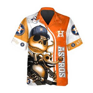 Jack Skeleton Houston Astros Hawaiian Shirt Houston Astros Aloha Shirt MLB Hawaiian Shirt 1