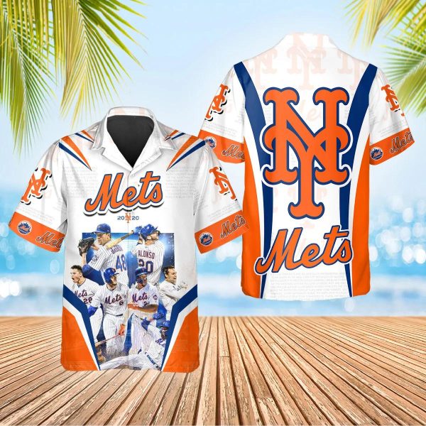 Legends New York Mets Hawaiian Shirt, New York Mets Aloha Shirt, MLB Hawaiian Shirt