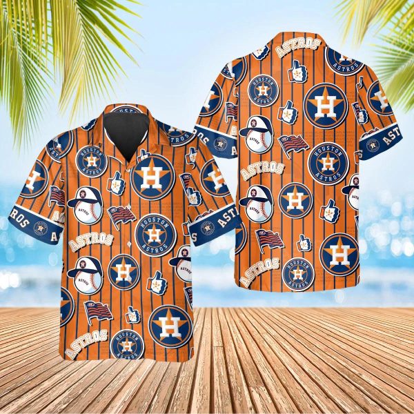 Pattern Houston Astros Hawaiian Shirt, Houston Astros Aloha Shirt