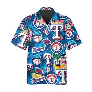 Pattern Texas Rangers Hawaiian Shirt Texas Rangers Aloha Shirt 1