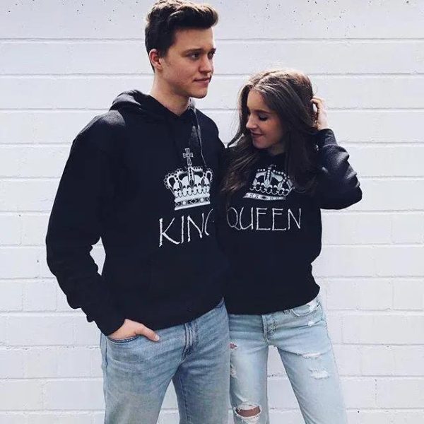 Queen And King Matching Couple Hoodies