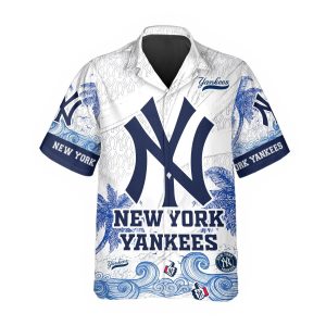 Custom New York Yankees Hawaiian Shirt NY Yankees Hawaiian Shirt MLB Hawaiian Shirt 1