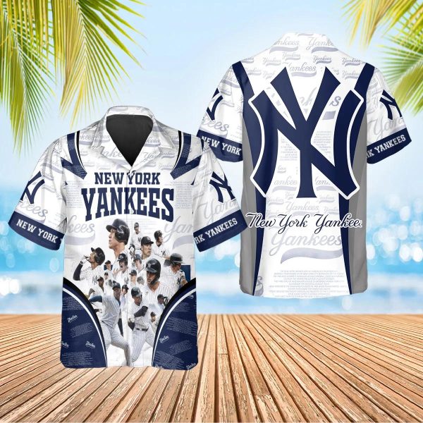 Legends New York Yankees Hawaiian Shirt, Hawaiian Yankees Shirt, MLB Hawaiian Shirt