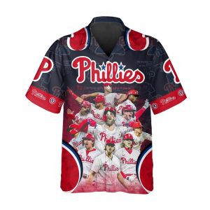 Legends Philadelphia Phillies Hawaiian Shirt Phillies Hawaiian Shirt MLB Hawaiian Shirt 1
