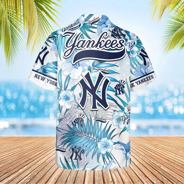 New York Yankees Hawaiian Shirt, MLB Hawaiian Shirt Gift For Fans