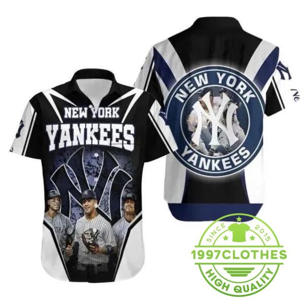 Aaron Judge Gleyber Torres Giancarlo Stanton New York Yankees Hawaiian Shirt, MLB Hawaiian Shirt