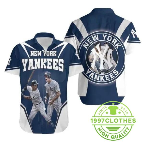 Andrew McCutchen Aaron Judge MLB New York Yankees Hawaiian Shirt, MLB Hawaiian Shirt