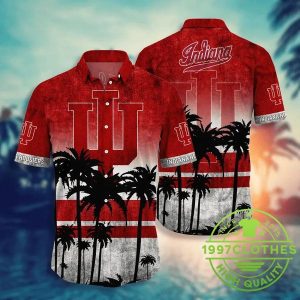 Indiana Hoosiers Aloha Hawaiian Shirt, Indiana Hoosiers Hawaiian Shirt