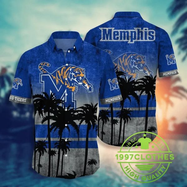 Memphis Tigers Aloha Hawaiian Shirt, Style Hot Trending Summer, Memphis Tigers Hawaiian Shirt