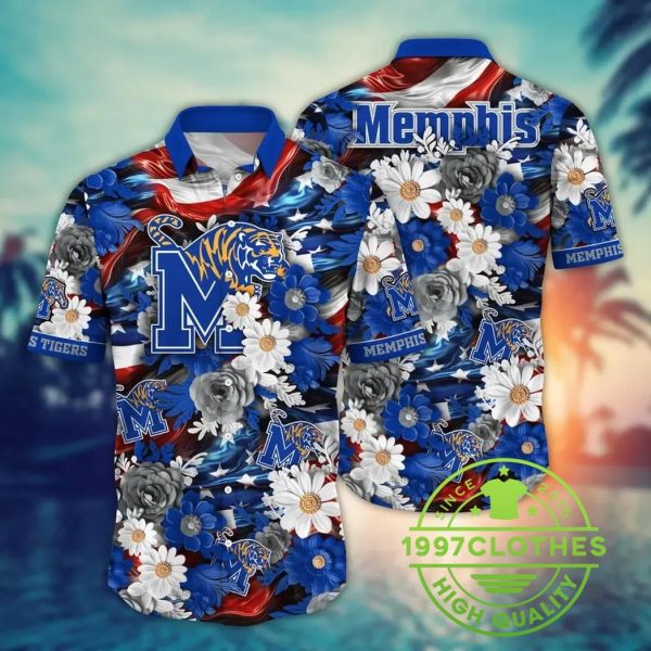 Memphis Tigers NCAA Aloha Hawaiian Shirt, Memphis Tigers Hawaiian Shirt