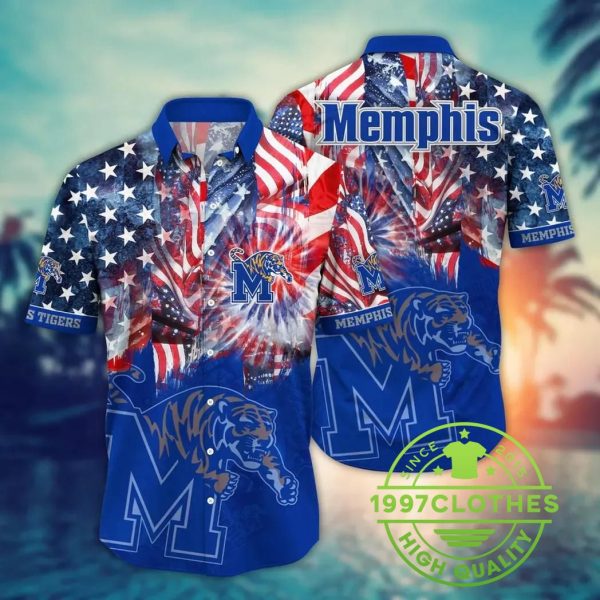 Memphis Tigers NCAA Flower Aloha Hawaiian Shirt 5, Memphis Tigers Hawaiian Shirt