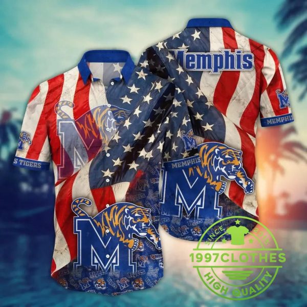 Memphis Tigers NCAA Flower Aloha Hawaiian Shirt 7, Memphis Tigers Hawaiian Shirt