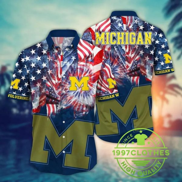 Michigan Wolverines Style Hot Trending Summer NCAA Flower Aloha Hawaiian Shirt 7, Michigan Wolverines Hawaiian Shirt