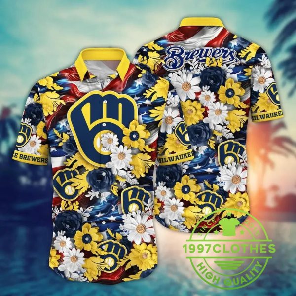 Milwaukee Brewers MLB Aloha Hawaiian Shirt, MLB Hawaiian Shirt