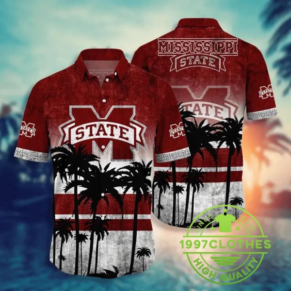 Mississippi State Bulldogs Aloha Hawaiian Shirt, Style Hot Trending Summer, Mississippi State Bulldogs Hawaiian Shirt