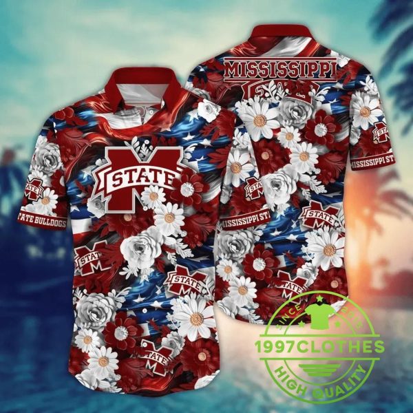 Mississippi State Bulldogs NCAA Aloha Hawaiian Shirt 1, Mississippi State Bulldogs Hawaiian Shirt