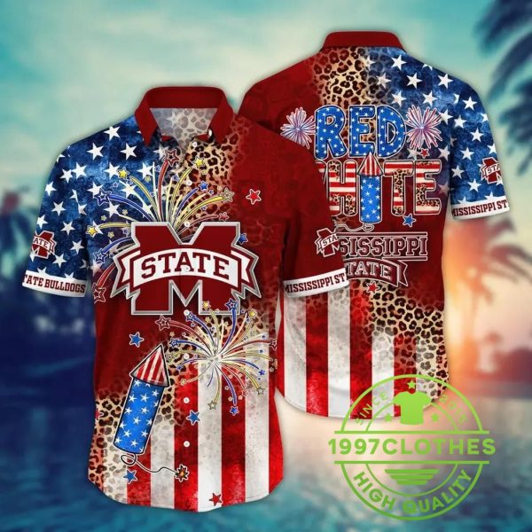 Mississippi State Bulldogs NCAA Aloha Hawaiian Shirt, Mississippi State Bulldogs Hawaiian Shirt