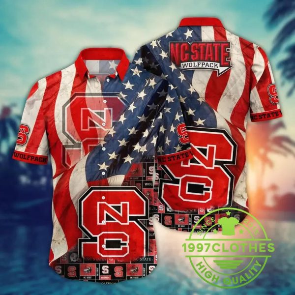 NC State Wolfpack NCAA Flower Aloha Hawaiian Shirt 8, NC State Wolfpack Hawaiian Shirt