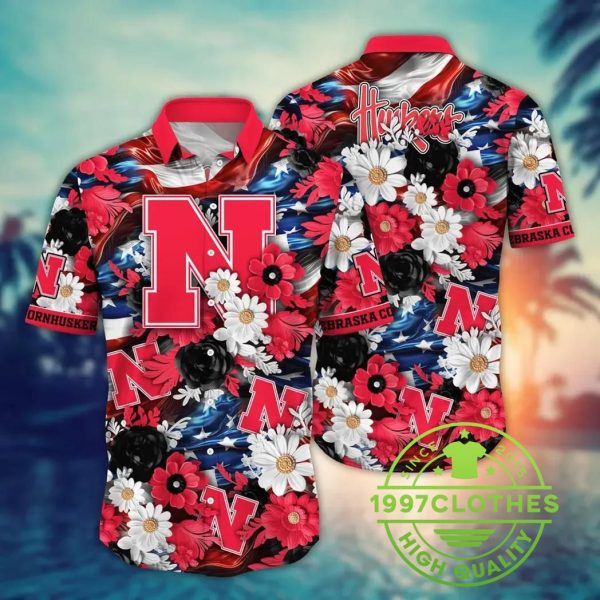 Nebraska Cornhuskers NCAA Aloha Hawaiian Shirt 1, Nebraska Cornhuskers Hawaiian Shirt