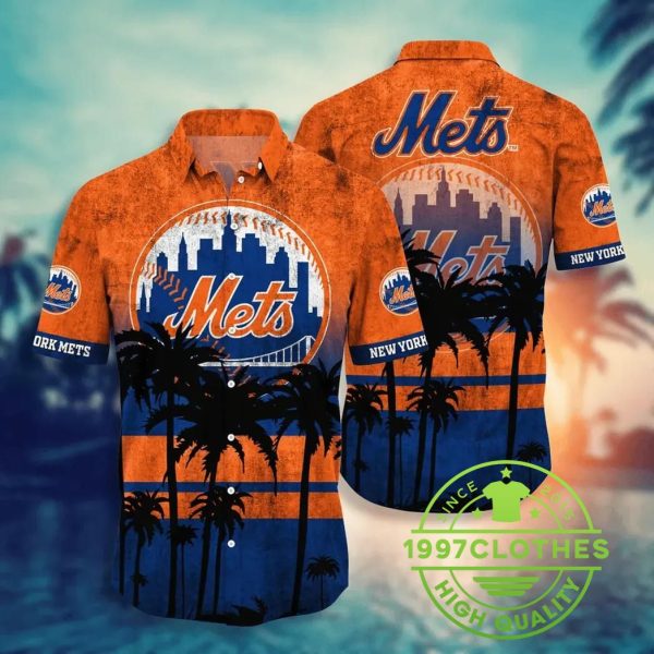 New York Mets MLB Aloha Hawaiian Shirt, MLB Hawaiian Shirt